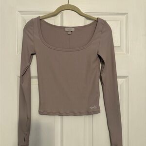 nuuds Women's Long Sleeve Top - Light Taupe/mocha